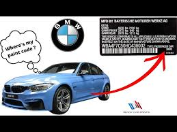 Where To Find Bmw Paint Code You Need