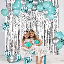turquoise birthday party decorations