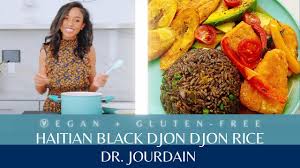 Haitian Diri ak Djon Djon (Black) Rice || Dr. Jourdain || Vegan + GF -  YouTube