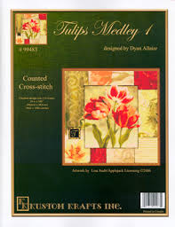 Cross Stitch Chart Tulips Medley 1 Kustom Krafts Kustom