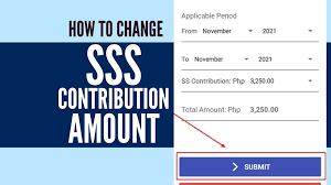 how to update sss contribution