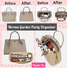 bag organiser for hermes garden party