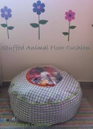stuffed storage floor cushion