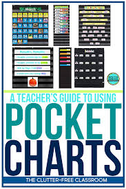 Black Pocket Charts In The Classroom Clutter Free Classroom