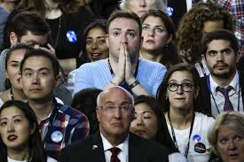Image result for hillary crying upset supporters