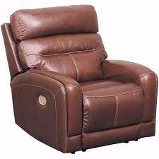 sessom leather power recliner with