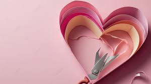 paper heart valentine gift