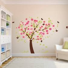 Flowers Tree Wall Decal With