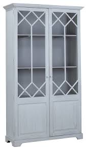 91 Tall Alton Whitewash Cabinet With