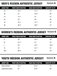 Reebok Nhl Jersey Size Chart Kasa Immo