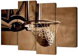 rustic wall art basketball picture