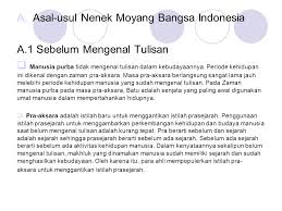 Moyang usul indonesia asal bangsa nenek makalah Asal