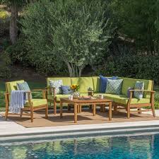 Buy Outdoor 7 Piece Teak Wood Sofa Set