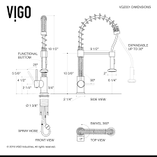 Vigo Edison Pull Down Spray Kitchen Faucet