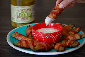 bacon wrapped wickles pickles wickles