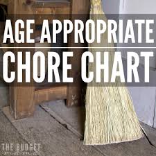 Age Appropriate Chore Chart Free Printable