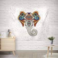 Colorful Elephant Wall Tapestry