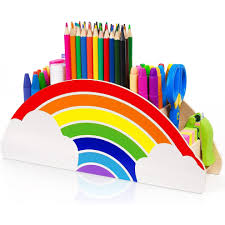 rainbow supply caddy desk organizer