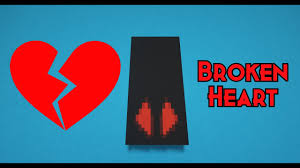 how to make a broken heart banner in