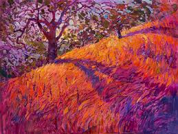 vibrant landscape paintings use the