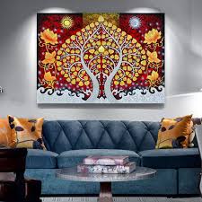 famous bodhi tree wall painting for