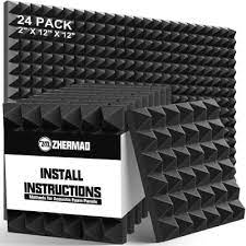 24 Pack Acoustic Foam Panels 2 Inches