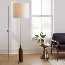 Hudson Wood Base Floor Lamp 68