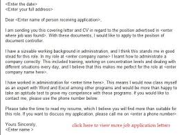 Document Controller Job Application Letter Example Learnist Org
