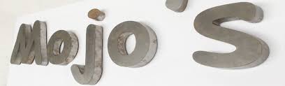 Corroded 3d Metal Sign Letters