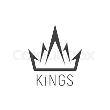 King Logo Crown Emblem On A White Stock Vector Colourbox