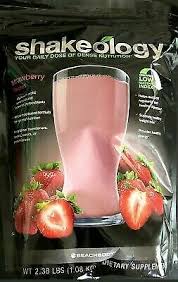 shakeology whey based strawberry single