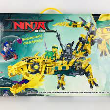 Lego Ninjago Rồng Vàng Siêu Hạng. Chiến Bình Rồng Vàng. Đồ chơi xếp hình  cho bé trai hàng đẹp
