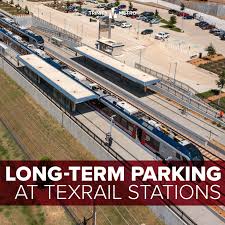 texrail long term parking trinity metro