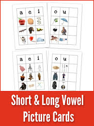 Short And Long Vowel Picture Cards Free Preschool Printables