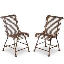 antique wrought iron chairs outdoor