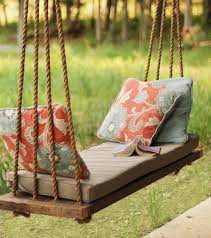 Bench Outdoor Seating Rope Swing Tree