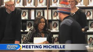 Live nation and crown publishing are extending former first lady michelle obama's becoming book tour into 2019, with 21 new north american and european dates. Michelle Obama Book Signing Draws Fans To Union Square Youtube