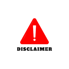 red disclaimer sign ilration