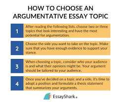 argumentative essay topics for students