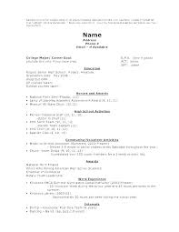 Sample Resume For Highschool Students Skinalluremedspa Com