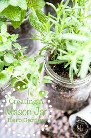 Mason Jar Herb Garden Stonegable