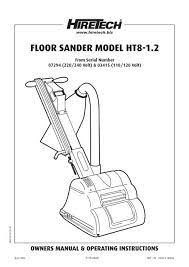 floor sander model ht8 1 2 jw hire
