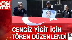 Şehit infaz koruma memuru Cengiz Yiğit'e veda - YouTube