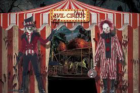 creepy evil carnival circus clown