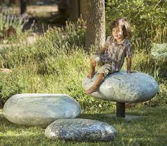 Pebble Seat Stools From Stone Forest