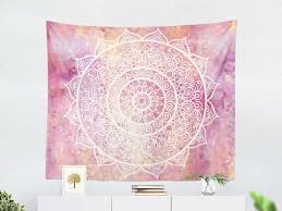 Pink Mandala Wall Hanging Tapestry