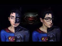 batman v superman makeup tutorial half