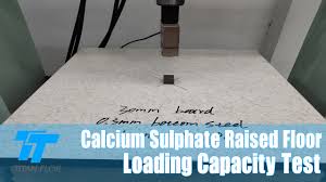 calcium sulp raised floor loading