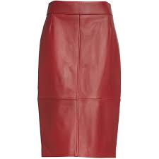 Hugo Boss Selrita Ruby Leather Pencil Skirt Meghan