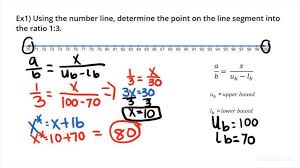 Number Line Segment In A Given Ratio